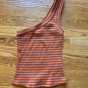 Crop One Sleeve Tank Top